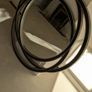 Modern circular interlocking ring mirror Image 2