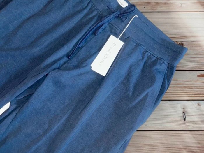 Bread & Boxers Mens Pyjama Bottoms Navy Blue Lounge Pants