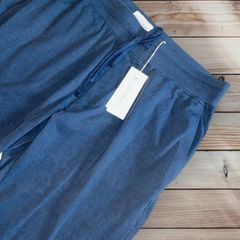 Bread & Boxers Mens Pyjama Bottoms Navy Blue Lounge Pants