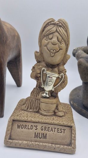 Wooden horse , candle holder  , world greatest mum
