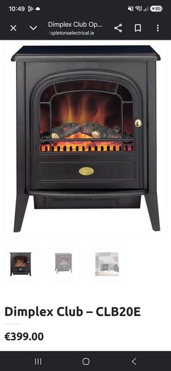 Dimplex Electric Fire with Hearth