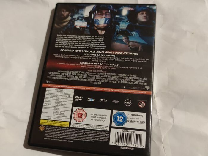 Edge Of Tomorrow Dvd