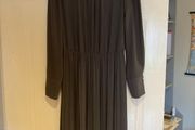 Gray pleated Midi dress by Benetton
