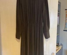 Gray pleated Midi dress by Benetton