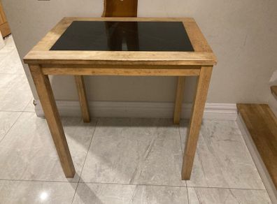 High table, marble and wood