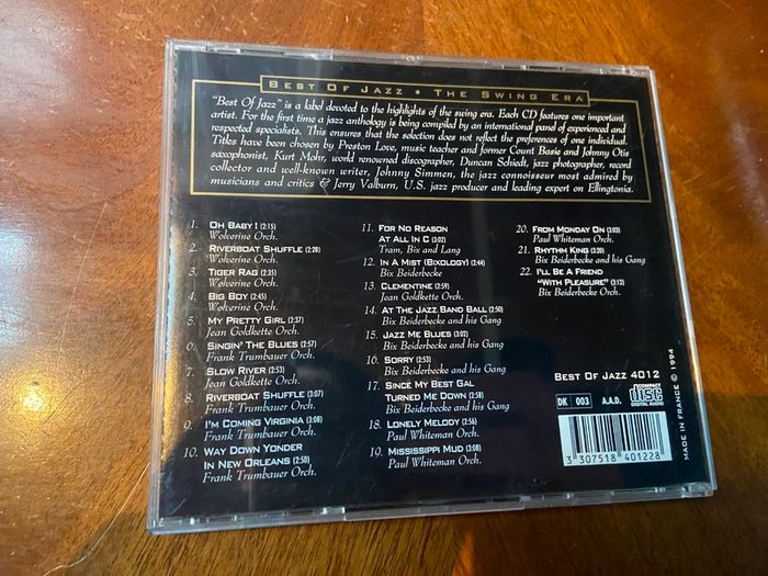 Bix Beiderbecke His Best Recordings 1924-1930 CD