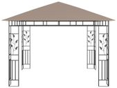 Gazebo with Mosquito Net 3x3x2.73 m Taupe 180 g/m