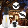 NEW SALE | Outdoor String Lights Mains Powered 60FT, Festoon Light Waterproof with 30+1 LED Plastic Bulbs, ST38 Hanging Lighting for Outside Patio Cafe Indoor Party 2700K Warm Image 2