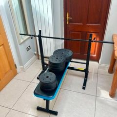 Men's active health bench + weights