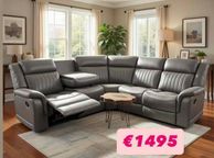main image for ad Recliner corner sofa with cup holder
