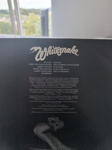 Whitesnake - Ready An' Willing (LP, Album) Irish Pressing