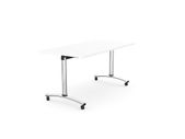 White Tilting Training Room Retangular Table - 1500w x 750d