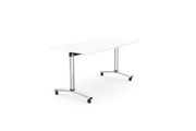 White Tilting Training Room Retangular Table - 1500w x 750d