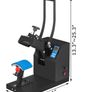 BRAND NEW Heat Press 6x3.75Inch Curved Element Hat Press Clamshell Design for Hats Rigid Steel Frame Image 2