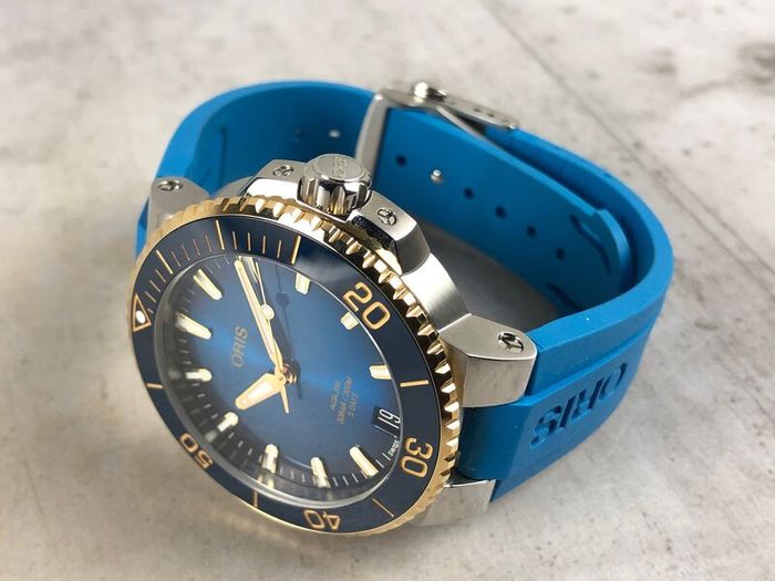 Oris Aquis Calibre 400 Blue/Gold New Full Set