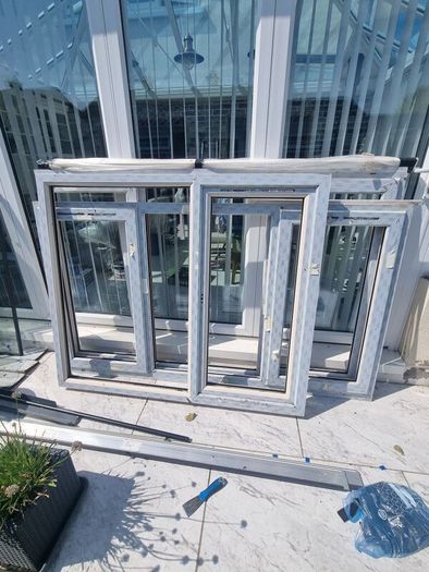Cream pvc windows
