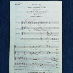 The Windhover: To Christ Our Lord Part-song for SATB [Words by] Gerard Manley Hopkins [Music by] Lennox Berkeley] (Musical Times. 1509)
