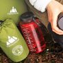 Camping Mat Ultralight Inflatable Sleeping Mattress with Pillow, Folding Lightweight Inflating Single Bed Portable Air Pad Image 4