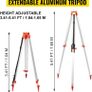 Professional Rotary Laser Max. Working Range 500 m Red, Line Laser 360 Degree Laser Altimeter Water and Dustproof Outdoor Working Time 20 Hours with Tripod & Regulator Electrics Image 5