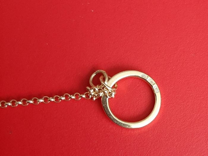 New 10kt gold pendant and chain