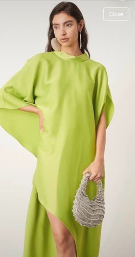 asos lime green dress