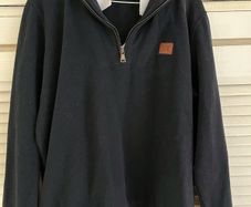 Jacey Quinn Zip Up Jumper Navy (Medium)