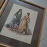 Vintage set of antique fashion prints x 4 Image 4