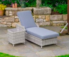 Sun Lounger and Table Set