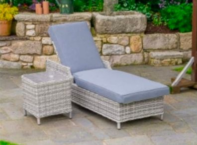 Sun Lounger and Table Set