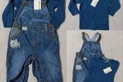 Next Dungaree,s And Name It Cotton Top, New