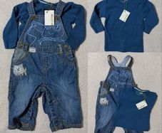 Next Dungaree,s And Name It Cotton Top, New