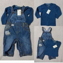 Next Dungaree,s And Name It Cotton Top, New
