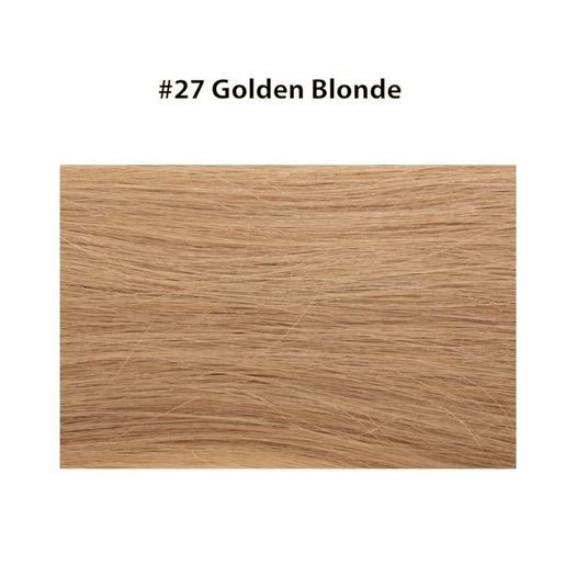 Micro Ring Hair Extensions 20" Double Drawn I Tip Remy Hair 25g - #27 Golden Blonde