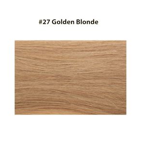 Micro Ring Hair Extensions 20" Double Drawn I Tip Remy Hair 25g - #27 Golden Blonde