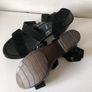 OFFICE London black suede wedge sandals size 6 Image 2