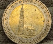 Germany 2008 D 2 Euro Coin