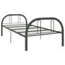 Bed Frame Grey Metal 90x200 cm Image 3