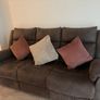 Recliner sofa + free cushions Image 3