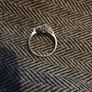 925 Sterling Silver three stone CZ ring Image 5