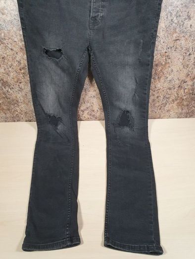 mens Topman stretch skinny jeans with rips waist 32 leg 34