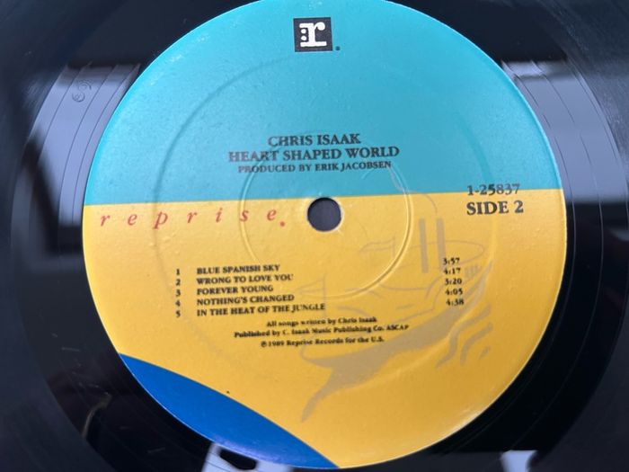Chris Isaak Heart Shaped World 1989 Original US Pressing Promo Vinyl LP Wicked