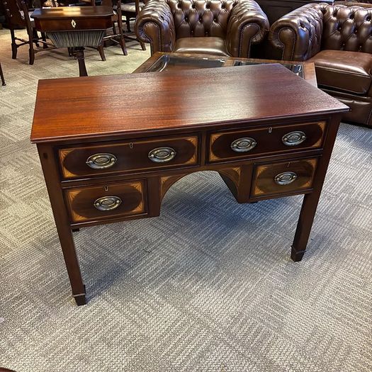 William Richardson LTD. C.1900. A Sheraton Revival inlaid mahogany console
