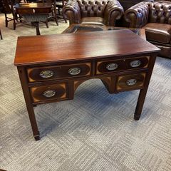 William Richardson LTD. C.1900. A Sheraton Revival inlaid mahogany console
