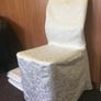 Damask White Chair Covers x 67 Image 2