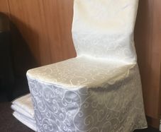 Damask White Chair Covers x 67