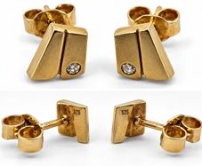 9ct Gold Stud Earrings
