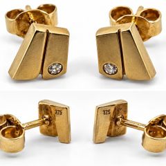 9ct Gold Stud Earrings