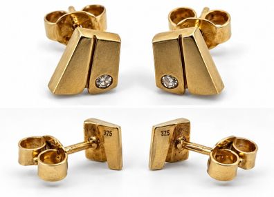 9ct Gold Stud Earrings
