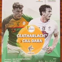2018 Carlow v Kildare - GAA Leinster Football Quarter-Final Programme