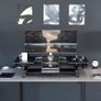 VIVO 122cm Height Adjustable Large Stand Up Desk Converter, V Series, Quick Sit to Stand Tabletop Dual Monitor Riser Workstation, Black, DESK-V048V Image 4